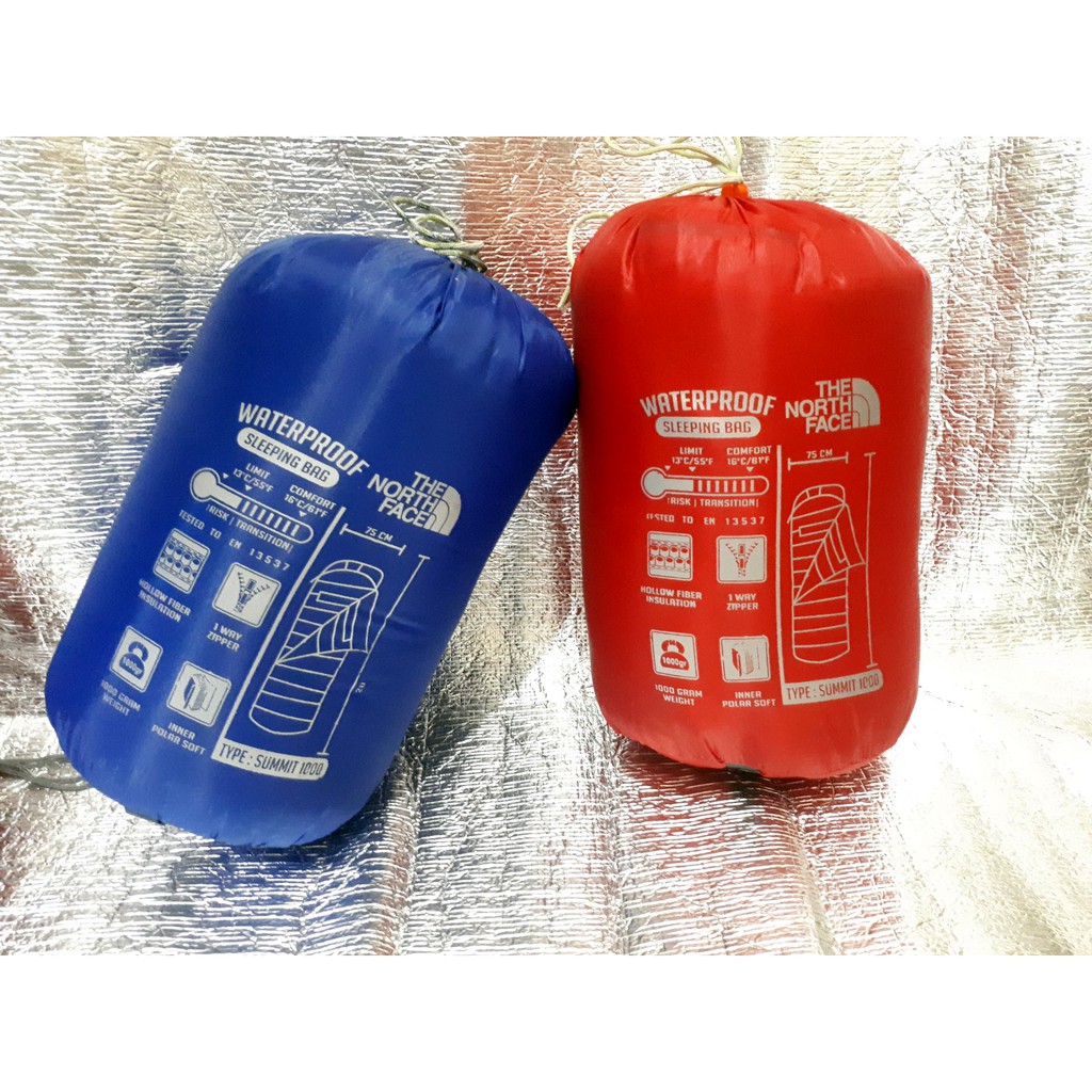 Sleeping Bag Polar Bulu SUPER | Dacron WATERPROOF | Bantal ~ Kantong Tidur Tebal