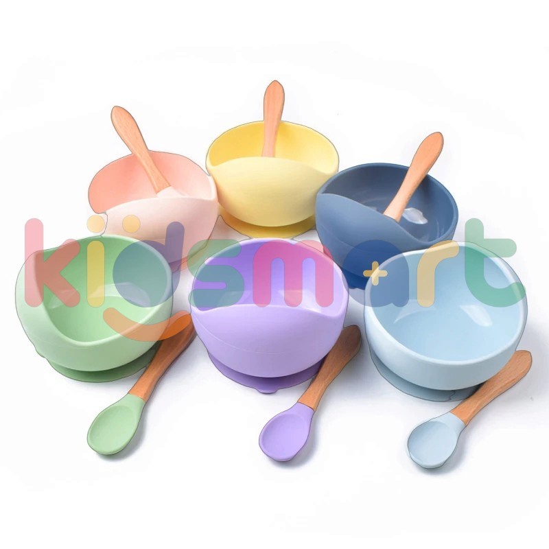 KIDSMART Suction Bowl Baby Silicon / Mangkuk Anti Tumpah Silikon