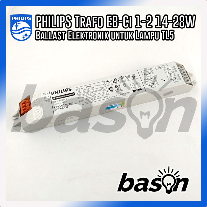 PHILIPS EBCi 1-2 14-28W 220-240V - Ballast Elektronik TL5 14 / 21 / 28 pengganti EBC