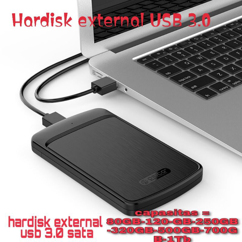 Hardisk eksternal 500 GB 1 tb 320 GB  250 GB 160 GB 120 GB 80 GB USB 3.0 SATA