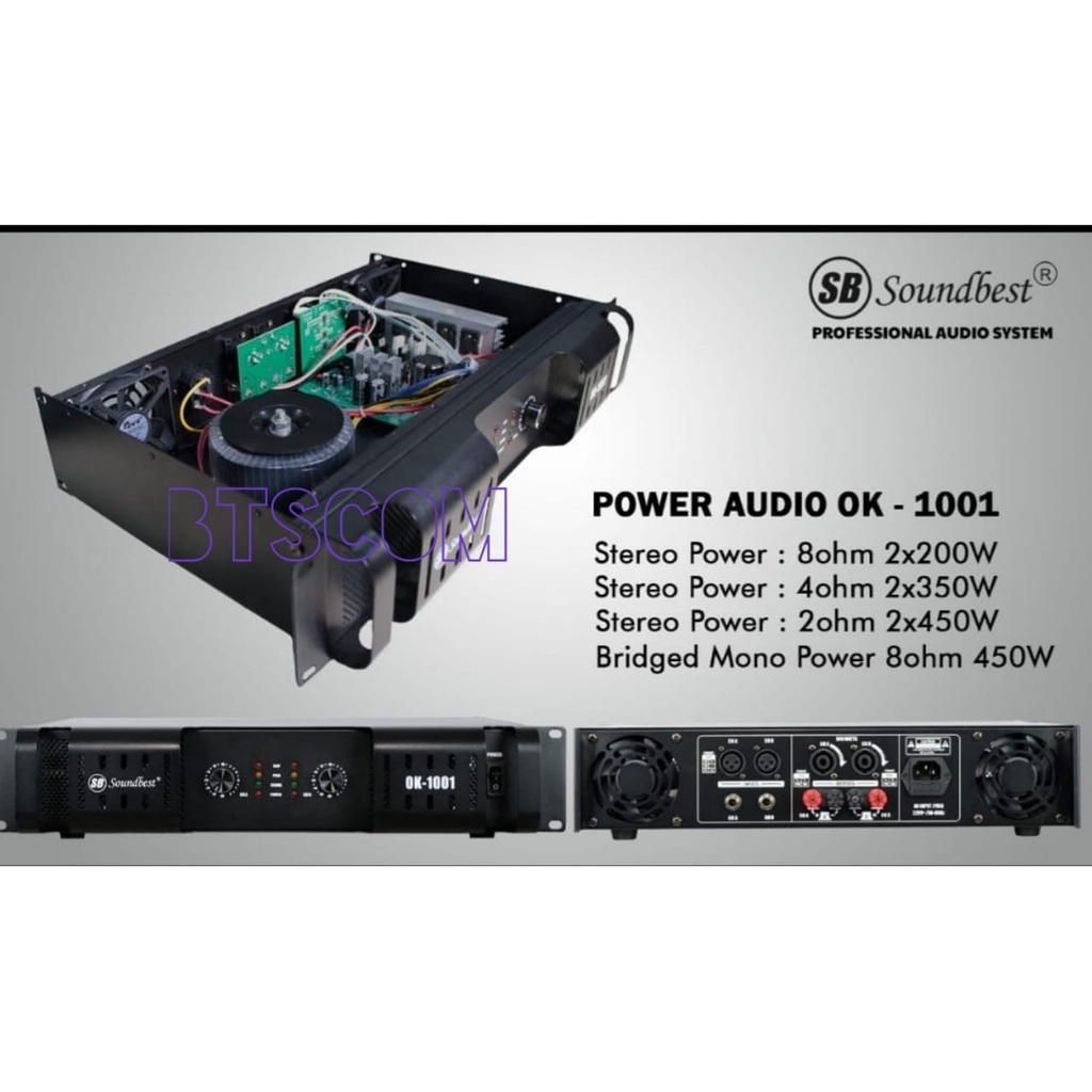 POWER AMPLI SOUNDBEST OK1001 POWER SOUNDBEST OK 1001