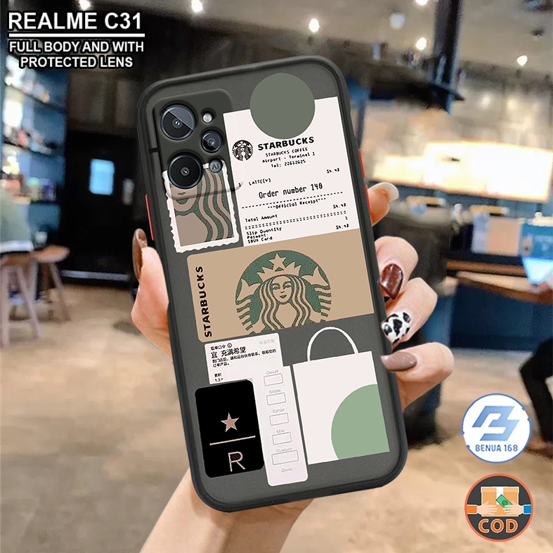 Benua Case - Case STARBUCK Realme C31 C35 Narzo 50A Prime 8i Narzo 50A 50i 9 Pro 9 Pro Plus C21Y C25