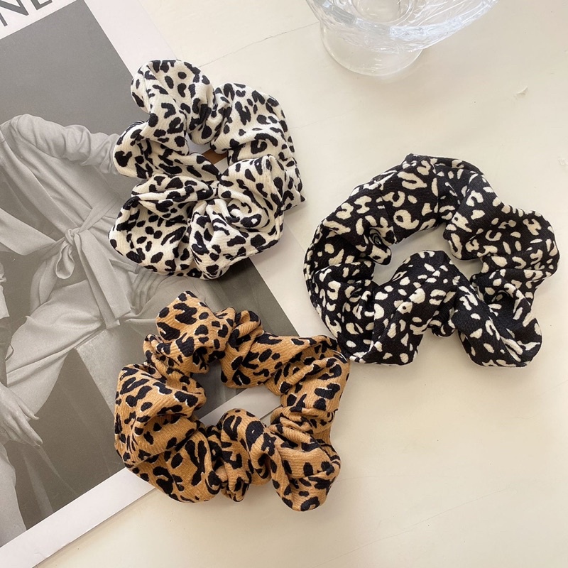 LEOPARD KOREAN SCRUNCHY / IKAT RAMBUT KOREA LORENG / SCRUNCHIES / SCRUNCHIES / CEPOLAN HIJAB-4