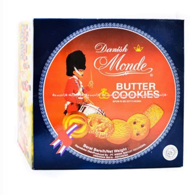 Danish Monde Butter Cookies 908gr Biskuit Kaleng Kue Kering Danis Monde Buter Cukies Cokies Siap Makan Danish Monde Ukuran Besar