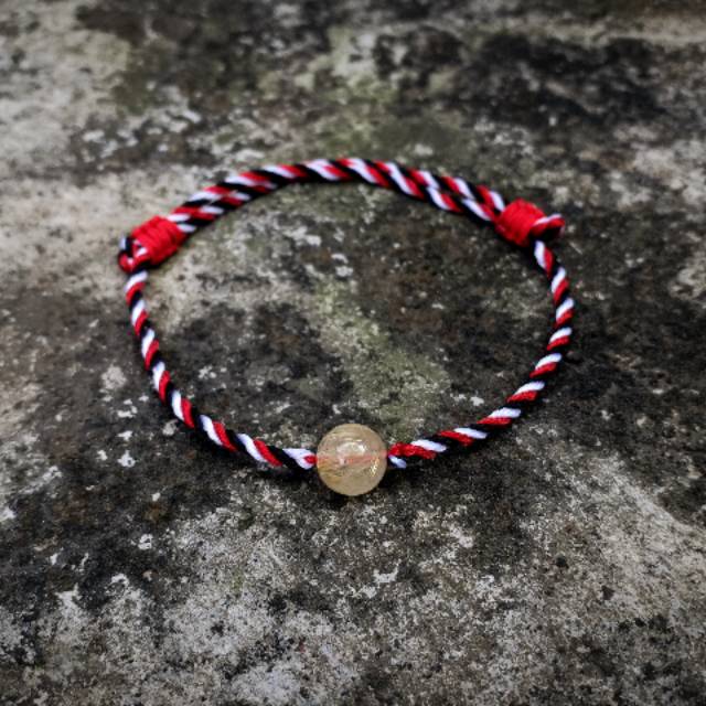 Gelang Rambut Sedana Mata 1  / Gelang Merah Rambut Sedana  / Gelang Tridatu Bali Murah / Gelang Rambut Sedana / Gelang Couple Murah / Gelang Rejeki / Gelang Tali Hitam / Craftdewata