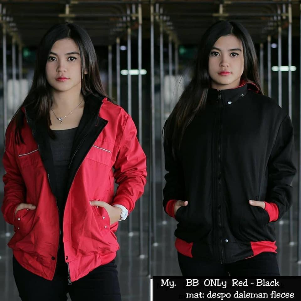 Jaket Parasut Wanita/Jaket Bolak Balik Wanita/Jaket BB Only