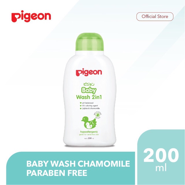 PIGEON Baby Wash Chamomile 2in1 Shampoo &amp; Sabun Cair