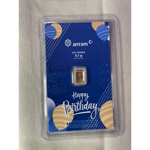 Emas 24 karat Antam x Hartadinata gift series 0,1 gram #HappyBirthDay #KadoUlangTahun