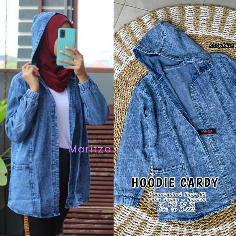 HOODIE CARDY | JAKET JEANS BERTOPI MARITZA