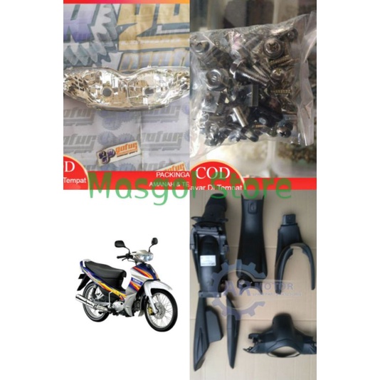 Paket body kasar - Reflektor lampu depan - Baut full body Jupiter Z lama / Jupiter Z Burhan