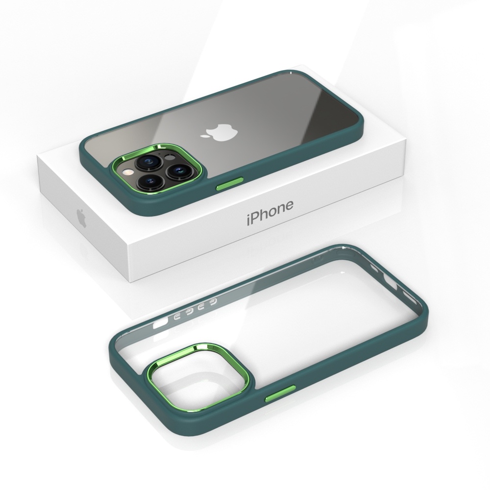 IPHONE 7G 8G SE 2020 7 PLUS 8 PLUS XR X XS XS MAX 11 11 PRO MAX 12 12 PRO 12 PRO MAX 13 13 PRO 13 PRO MAX - NEOHYBIRD CASE PREMIUM ACRYLIC SQUARE LENS CHROME