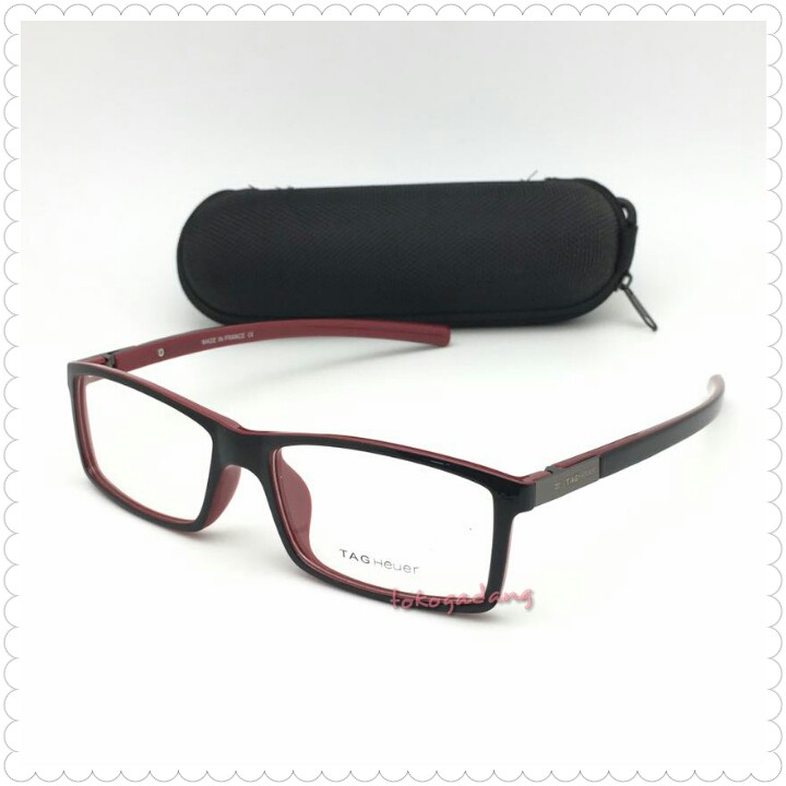 MURMER Frame Kacamata TagHeuer 0512 Black Red