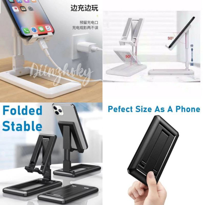 HOLDER HP FOLDING MOBILE DESKTOP STAND HD-28 PHONE BRACKET HD28