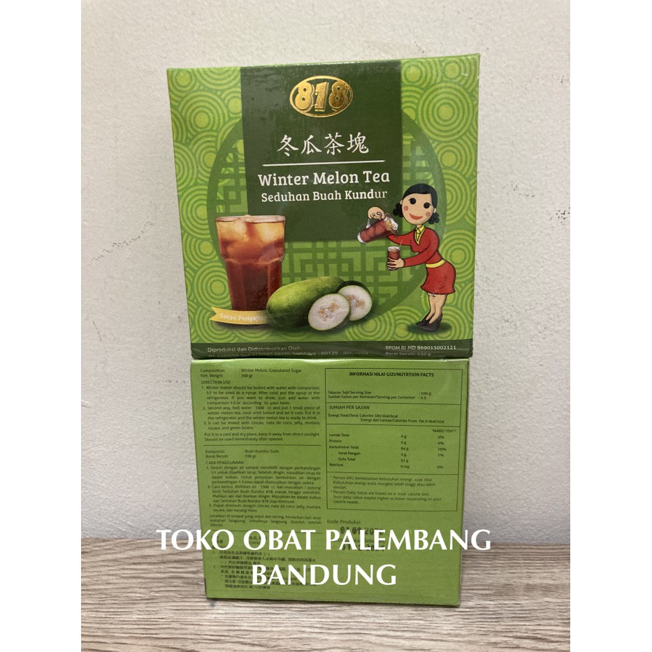 

818 SEDUHAN BUAH KUNDUR WINTERMELON TEA 550GR MINUMAN KUNDUR MINUMAN W