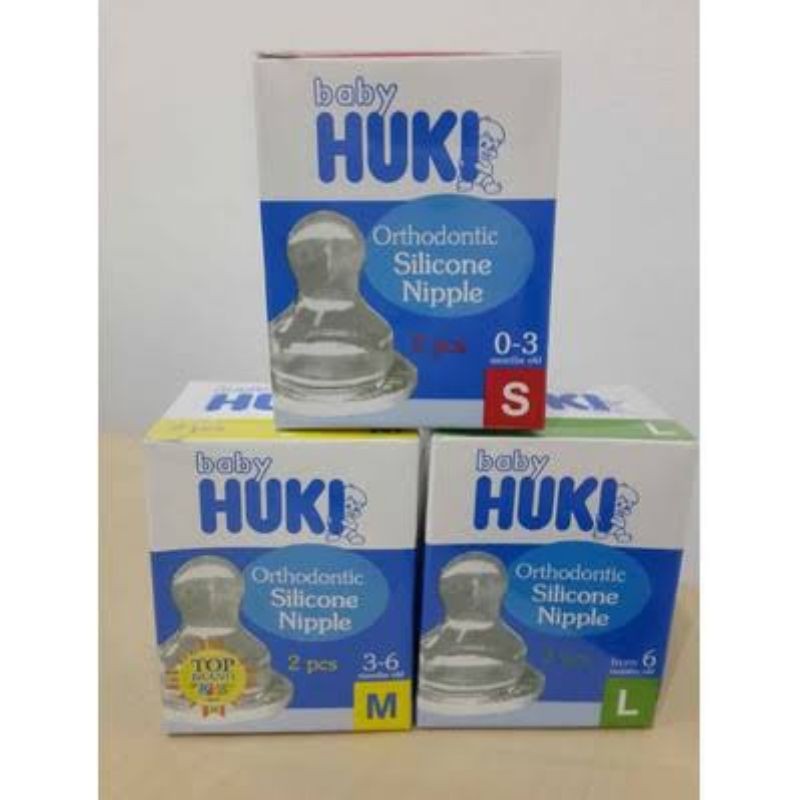 Huki empeng dot orthodontic nipple dan wide neck