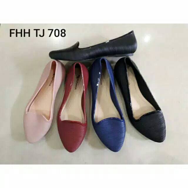 Jelly Flat Fuhaha Uir / Sepatu Kerja Wanita