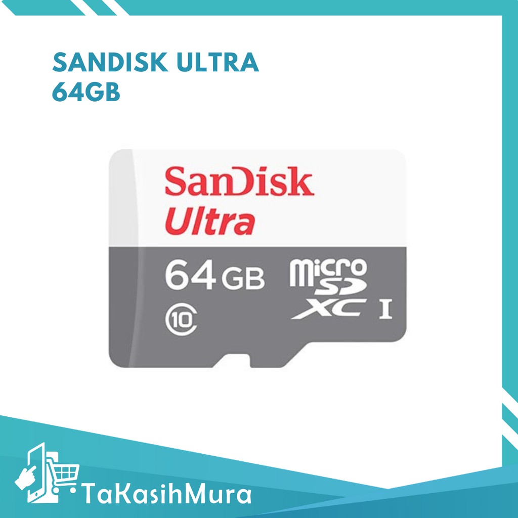 SANDISK ULTRA MicroSD 64GB 80MB/s UHS-I Memori Card SDHC - Garansi