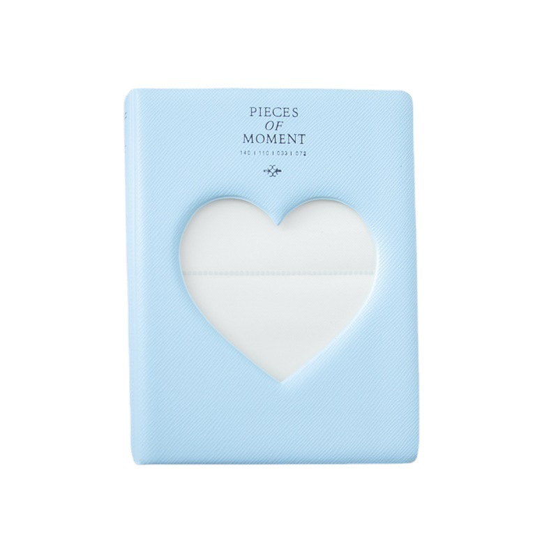 Album Foto 3inch 64kantong Love Heart Cover Album DIY Mini Holder Photocard Collection