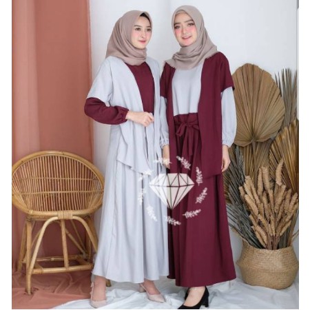 Terbaru Baju gamis terbaru gamis syar'i stelan gamis terbaru 2021 Gamis wanita Dewasa