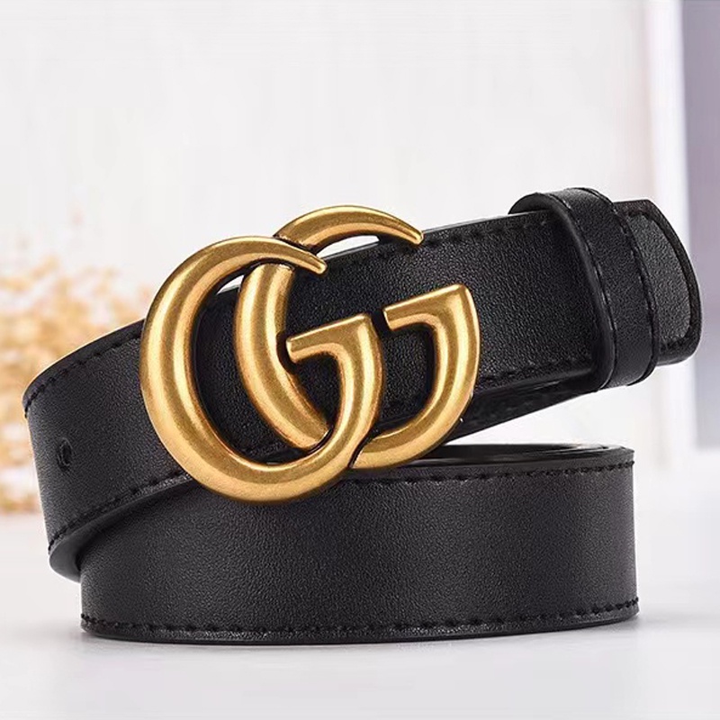 Sabuk Wanita Bahan Pu Double G Belt Wanita Belt Fashion - Ikat Pinggang Wanita