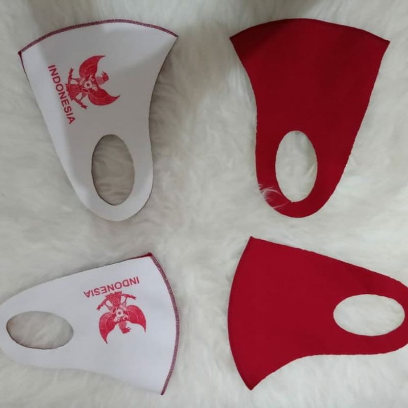 Masker Scuba Motif Garuda Merah Putih