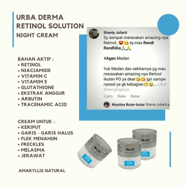 Retinol Solution Night Cream by Urban Derma