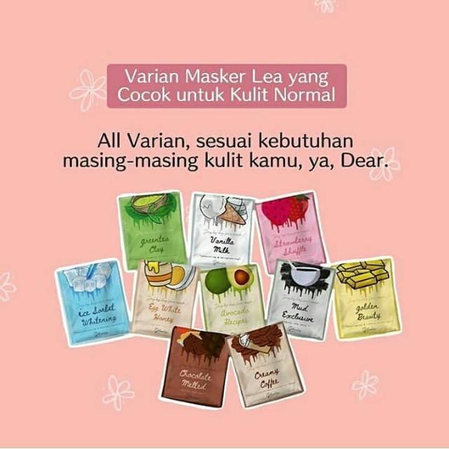 Masker Organik &amp; Nonorganik By Lea Gloria 20gr