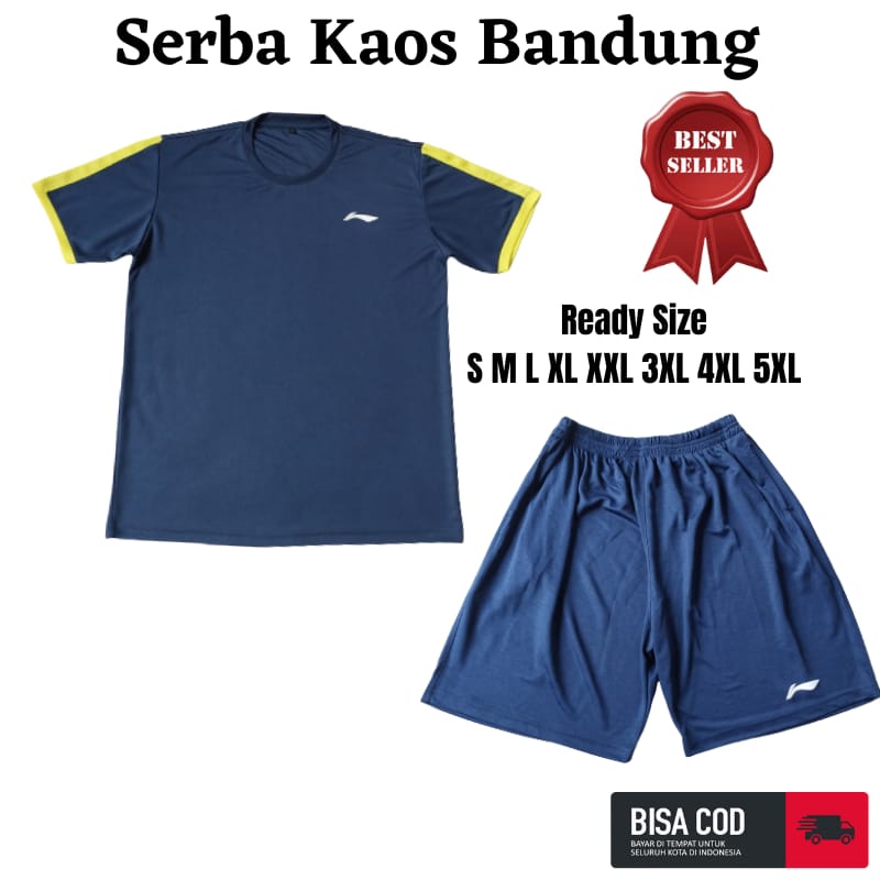 Jersey Jersy Set Baju Kaos Atasan dan Bawahan Kolor Celana Pendek Olahraga Tim Team Badminton Buluta