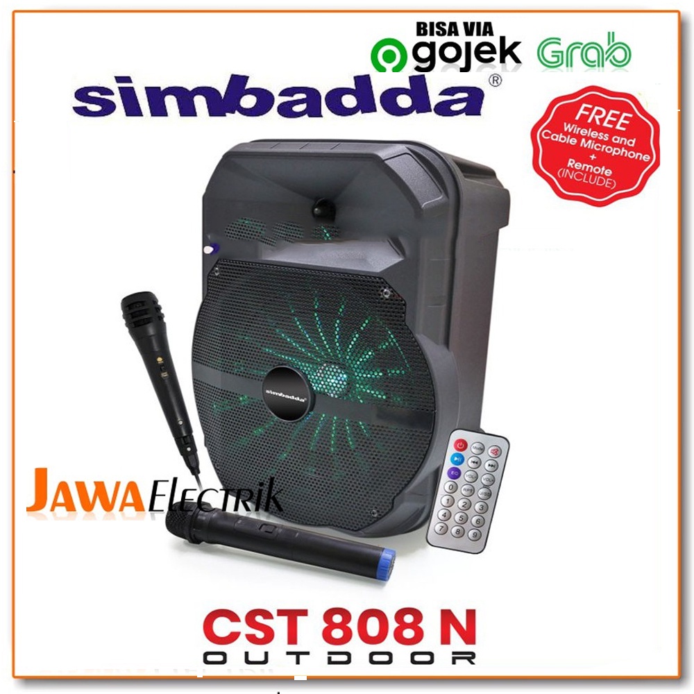 Jual Simbadda Cst N Simbadda Speaker Bluetooth Karaoke Free Mic Indonesia Shopee Indonesia