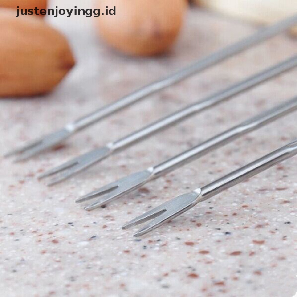 4 Pcs Garpu Buah Lobster Kepiting Seafood Bahan Stainless Steel