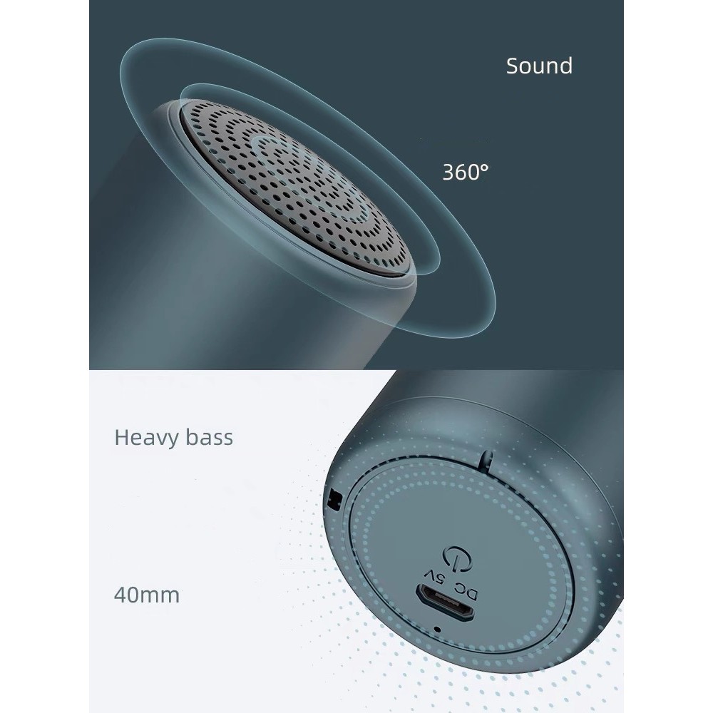 【33LV.ID】Speaker Bluetooth Bass Stereo Mini LittleFun Macaron