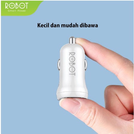 ITSTORE Robot Sever Mobil RT-C07 Adaptor Car Charger Mobil Dual Output 2,4A Garansi Original Resmi