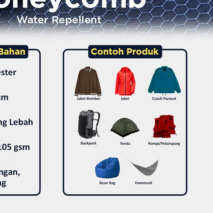 Bahan Kain Parasut Honeycomb Kain Jaket Waterproof Terbaik