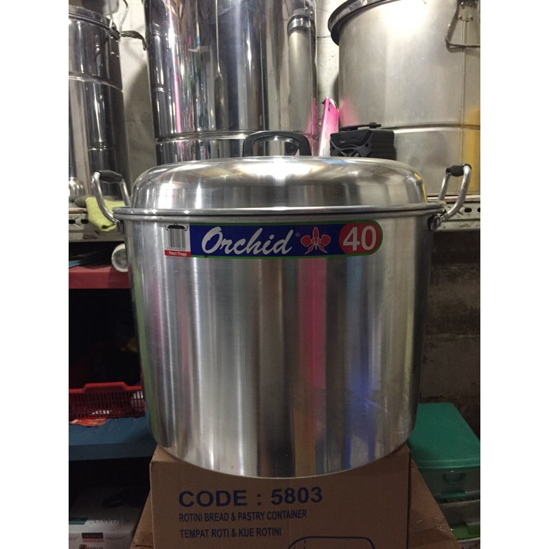 Panci Tinggi No 38,40,45,50 ORCHID / PANCI MASAK AIR ALUMINIUM / PANCI REBUS