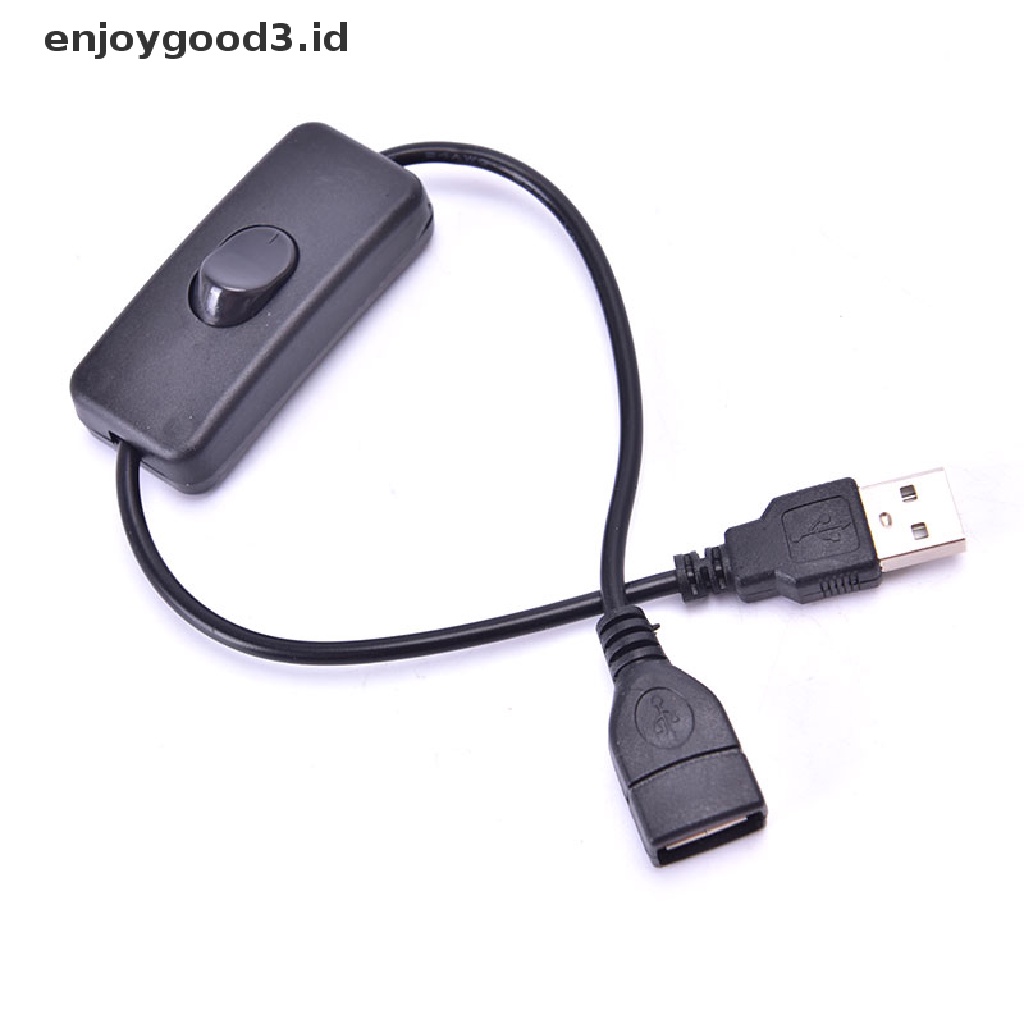 Kabel Extension Usb 28cm Dengan Saklar On / Off Untuk Lampu Usb