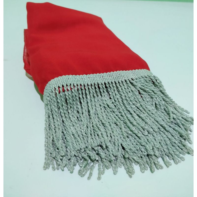 Sampur Tari Panjang 3Meter (Lebar 50-60cm)-Merah