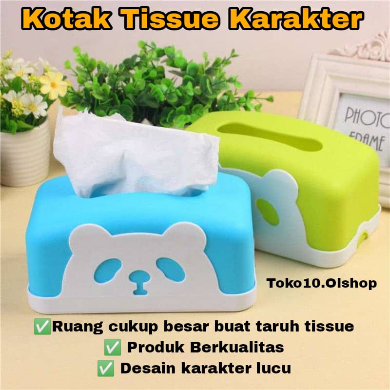 Kotak tisu karakter plastik/Tempat Tissue Facial Karakter