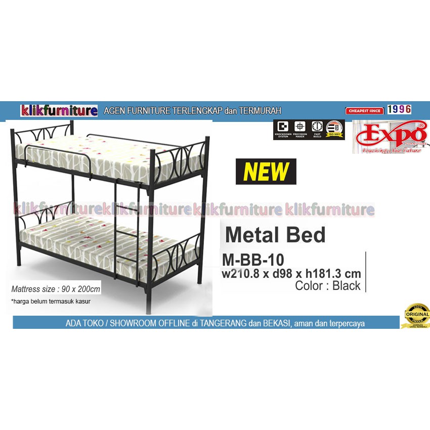 [sale] MBB 10 EXPO Ranjang Tingkat Ranjang Susun Bunk Bed Besi