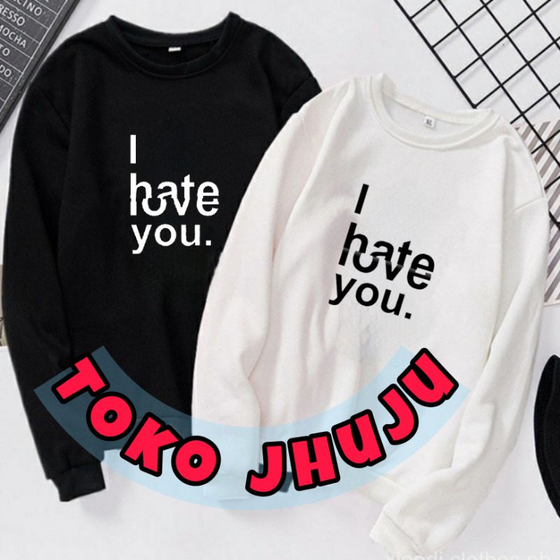 Basic Sweater Korean style I Hate Love You // Bukan Sweater BTS NCT Enhypen Treasure style