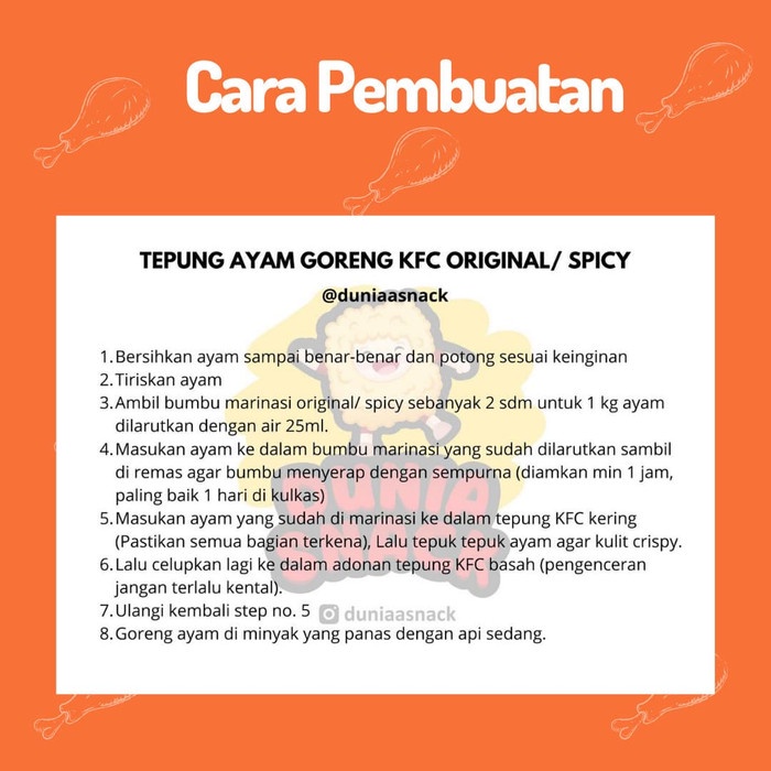 

hbt204tt Tepung Ayam Kfc Original / Spicy 500Gr - Original Da01D100
