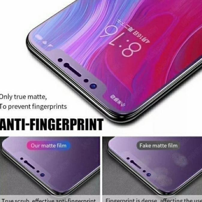 OPPO F9 / F9 PRO TEMPERED GLASS CERAMIC ANTI BLUE MATTE