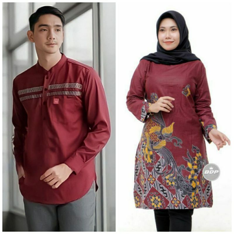 EMHABATIK | COUPLE BATIK TUNIK KEMEJA EMHABATIK BATIK TERLARIS