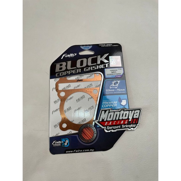 Paking Blok Seher Tembaga Faito Mio 0.5 mm