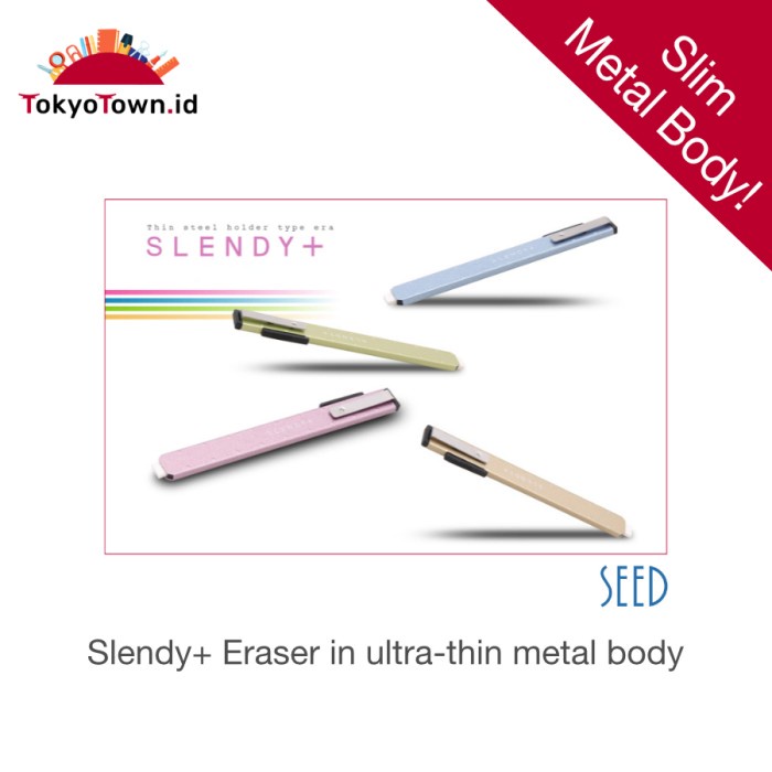 

Cuci Gudang Seed Slendy+ Eraser In Thin Metal Body # Tombow, Joyko, Staedtler Hemat