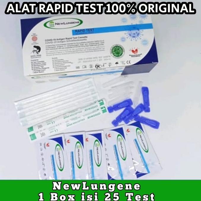 Jual ALAT RAPID TEST SWAB ANTIGEN 1 BOX ISI 25 TEST - LUNGENE | Shopee ...