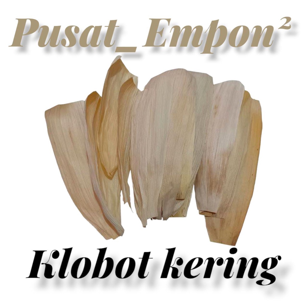 klobot jagung kering isi 10lembar / kelobot kulit jagung kering /Corn husks