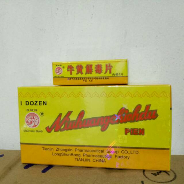

Niu Huang Chieh Du Pien per Dus isi 12 botol