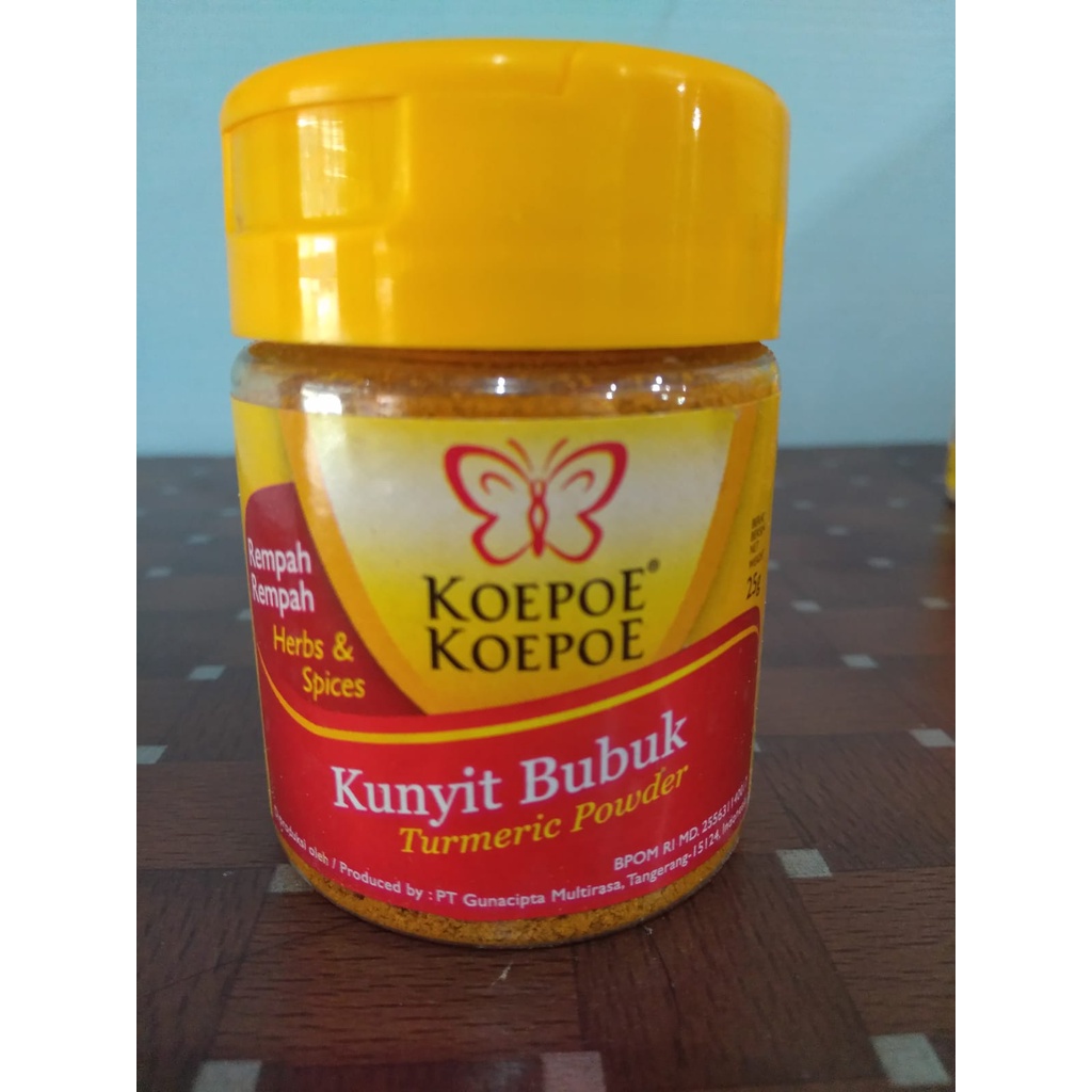 

Kunyit bubuk Koepoe kopoe murah packng ori 25gr