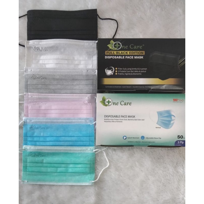 MASKER ONECARE  EARLOOP 3 PLY ISI 50