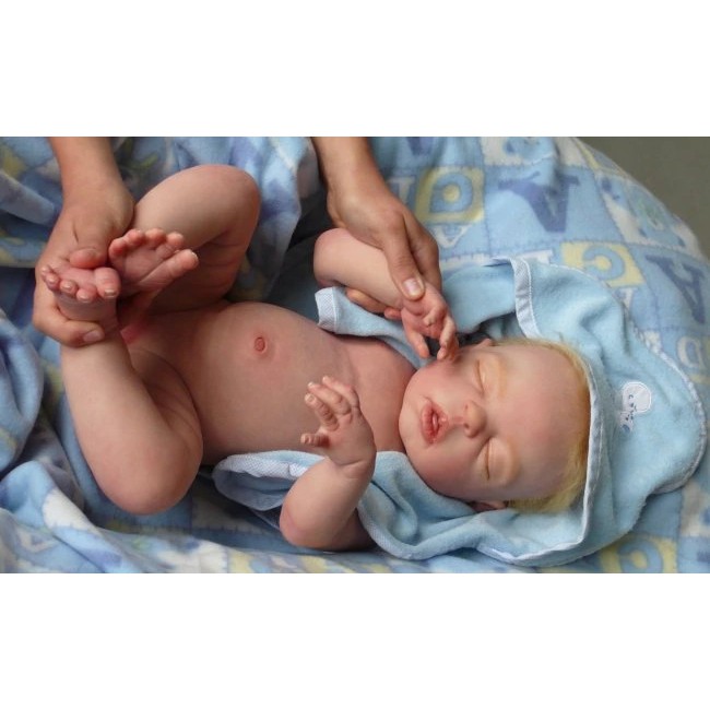 Boneka Lucu 23 pulgadas Reborn Doll DIY Kit de cuerpo completo de silicona suave de vinilo sin